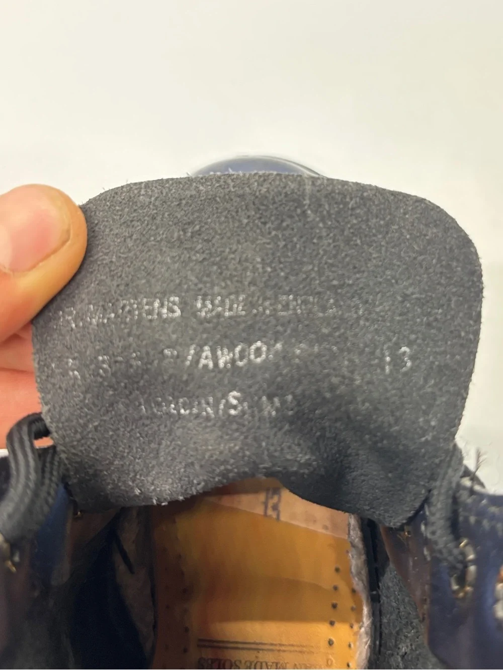 Dr. Martens Made in England 1460 Navy Blue 8-Eye Boots Kids 13